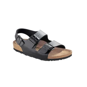 Sandal Birkenstock Milano Birko-Flor, Normal läst - Svart Unisex