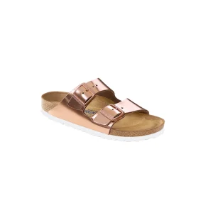 Sandal Birkenstock Arizona SFB, LENA, Metall, Smal läst - Koppar Dam