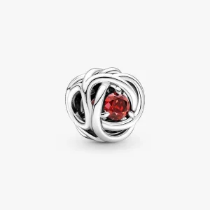July Birthstone Eternity Circle Charm