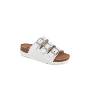 Sandal Scholl Rio Wedge AD - Vit Dam