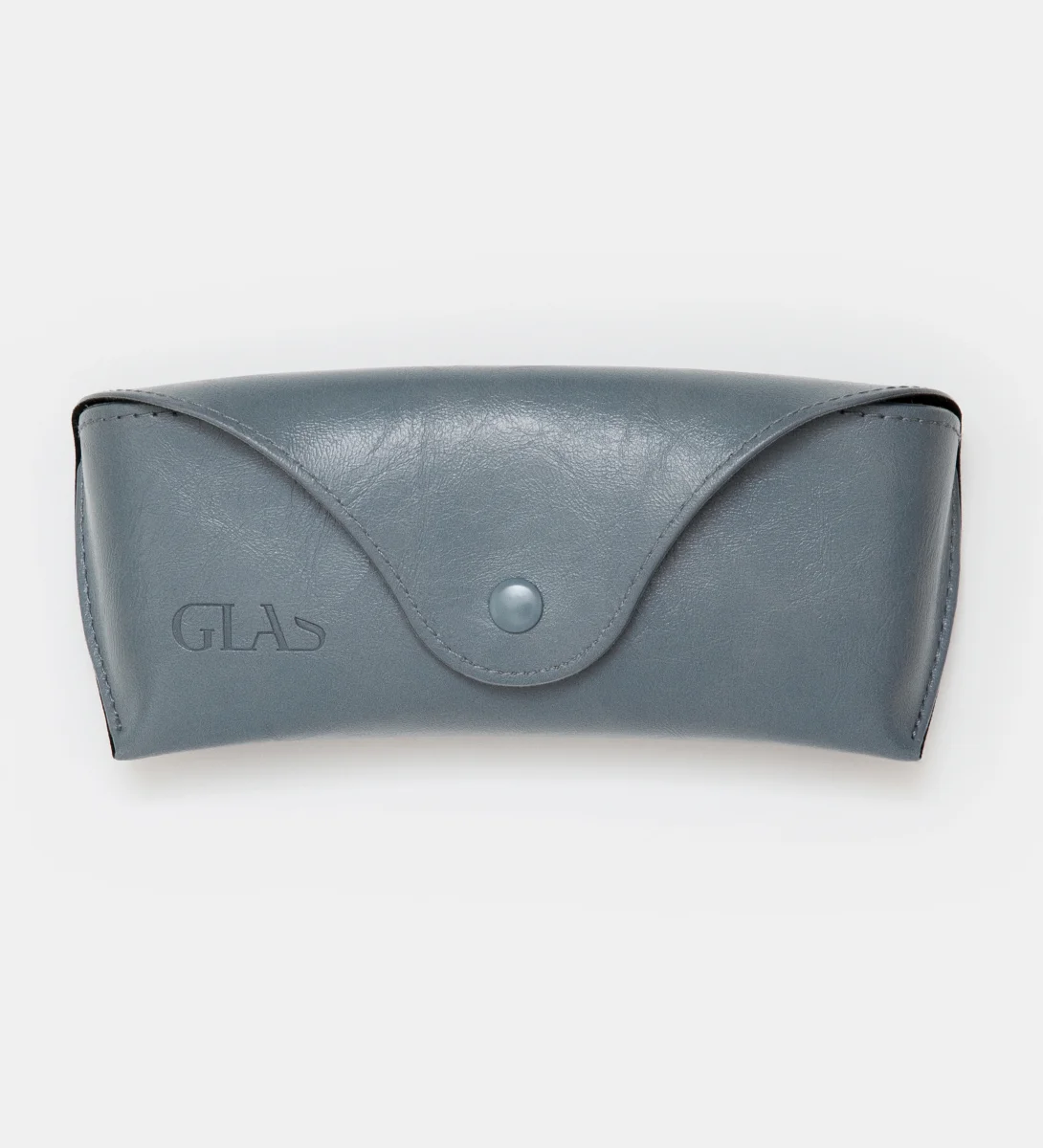 Case in vegan leather Dusty Blue