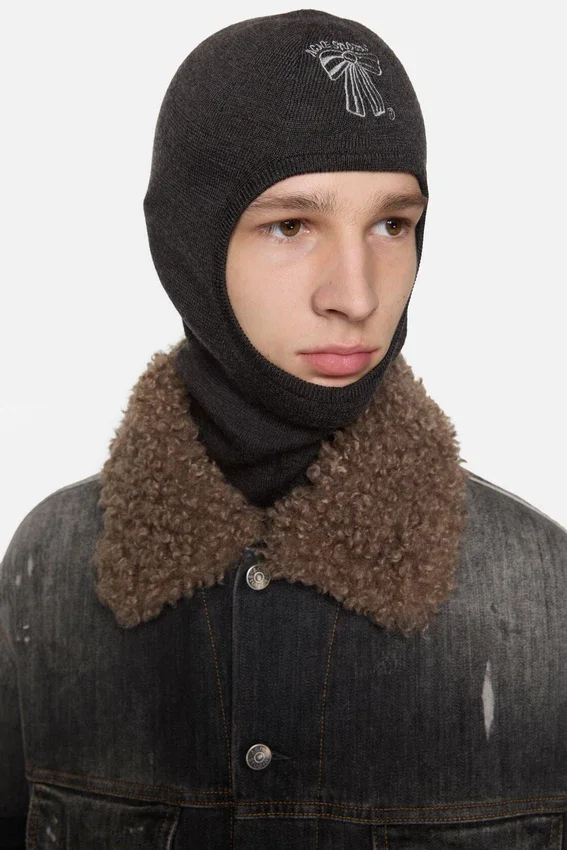 Balaklava med logotyp i ull - Bild 3