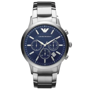 Emporio Armani AR2448 Silver Steel Chronograph Men's Watch