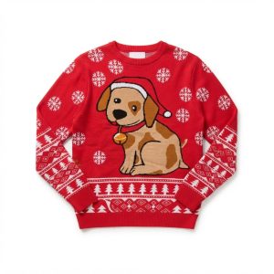 Jultröja för dam med liten hund