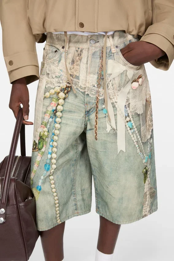 Jeansshorts – lös passform - Bild 4