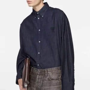 Knappskjorta i denim