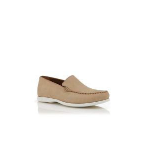 MONACO Båtskor i beige mocka