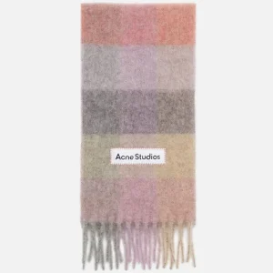 Rutig halsduk i mohair