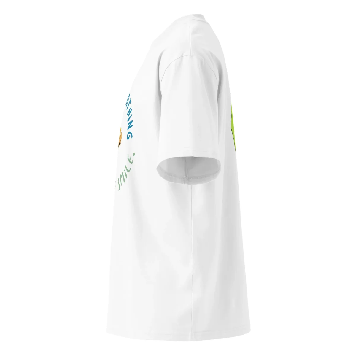 Unisex organic oversized high neck t-shirt - Bild 4